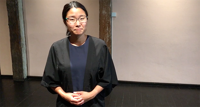 Porträtt av Sarah Remgren i halvfigur